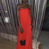 Adut Akech braless