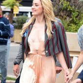 Amber Heard braless