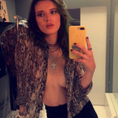 Bella Thorne braless