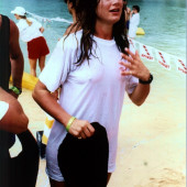 Brooke Shields wet shirt