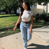 Jordyn Woods braless