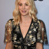 Kaley Cuoco braless