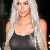Kim Kardashian braless