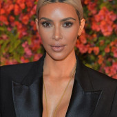 Kim Kardashian braless