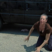 Melissa McBride downblouse