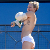 Miley Cyrus topless