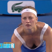 Petra Kvitova downblouse